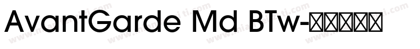 AvantGarde Md BTw字体转换